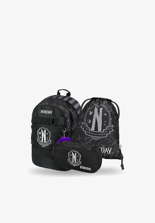 SKATE WEDNESDAY -SET 3TLG – Federmäppchen – schwarz