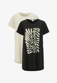 Niet geselecteerd, black patterned light beige