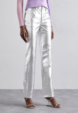 STAUD CHISEL PANT - Stoffhose - silver-coloured