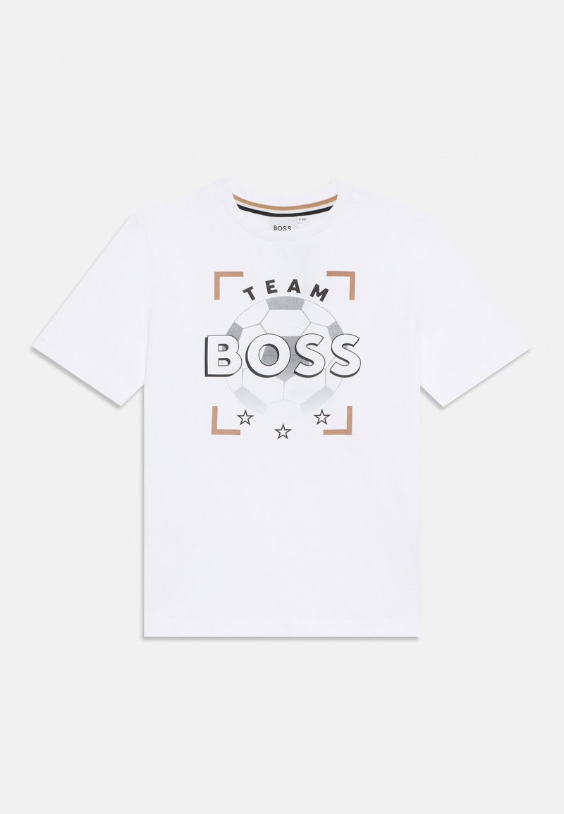 Boss T-shirt print wit Boss T-shirt print wit