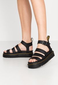 Dr. Martens - BLAIRE - Platforminiai sandalai - black Miniatiūros vaizdas 1