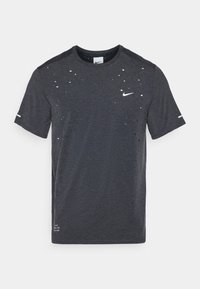 RUNNING DIVISION - T-shirt desportiva - black/anthracite/reflective silver