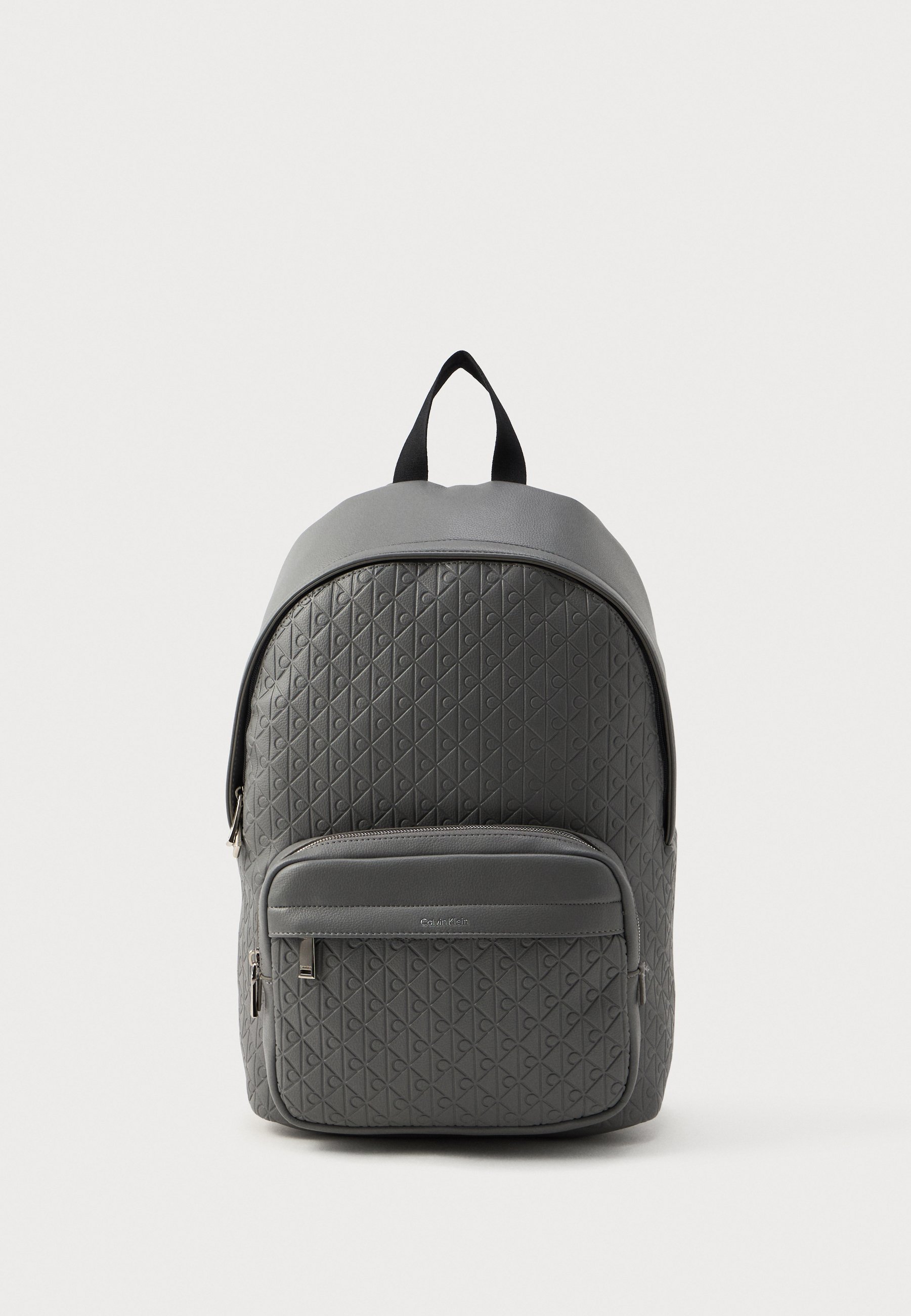 Calvin Klein EMBOSSED EMBLEM - Rucksack - charcoal gray/grey 