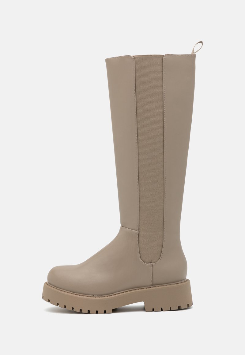 Monki Plateaulaarzen beige Monki Plateaulaarzen beige