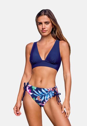 SET - Bikini - dark blue floral