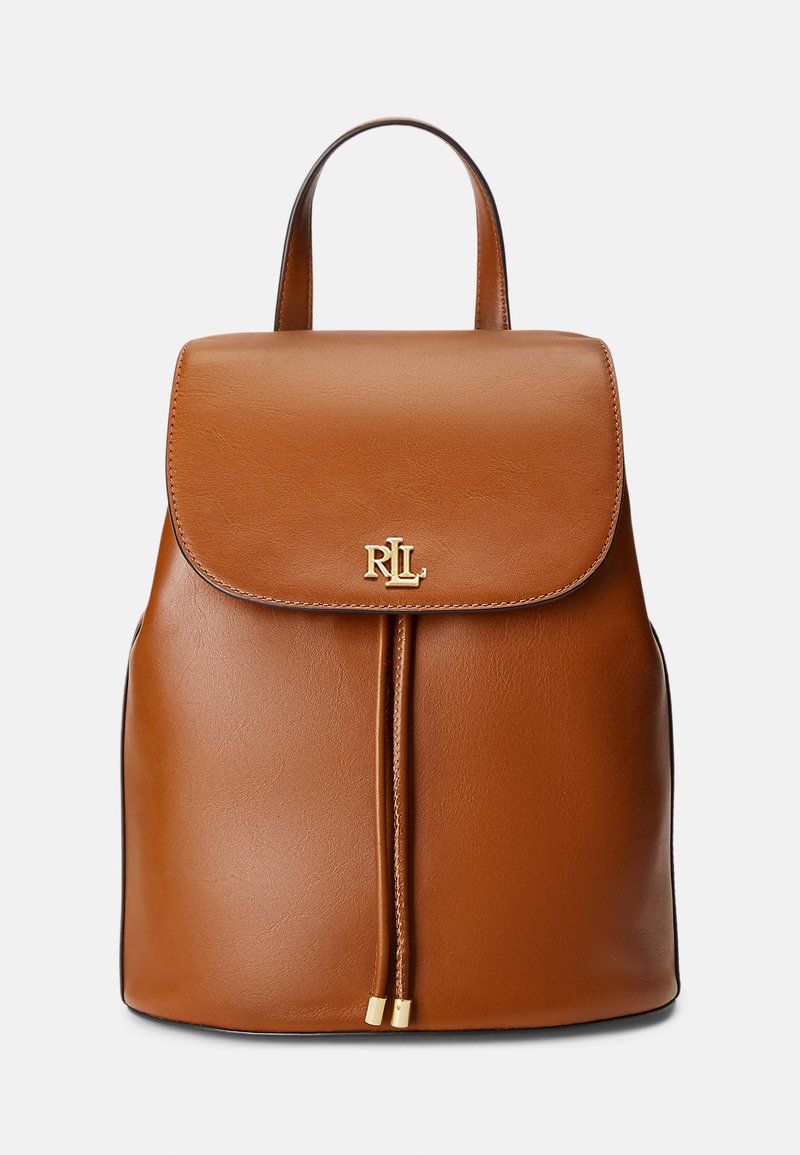 Lauren Ralph Lauren LEATHER MEDIUM WINNY BACKPACK - Σακίδιο πλάτης - tan