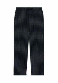 Reiss REISS ANDROS LINEN BLEND DRAWSTRING TROUSERS - Pantaloni - navy stripe