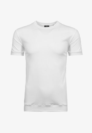 MIT BÜNDCHEN - T-shirt basic - weiss
