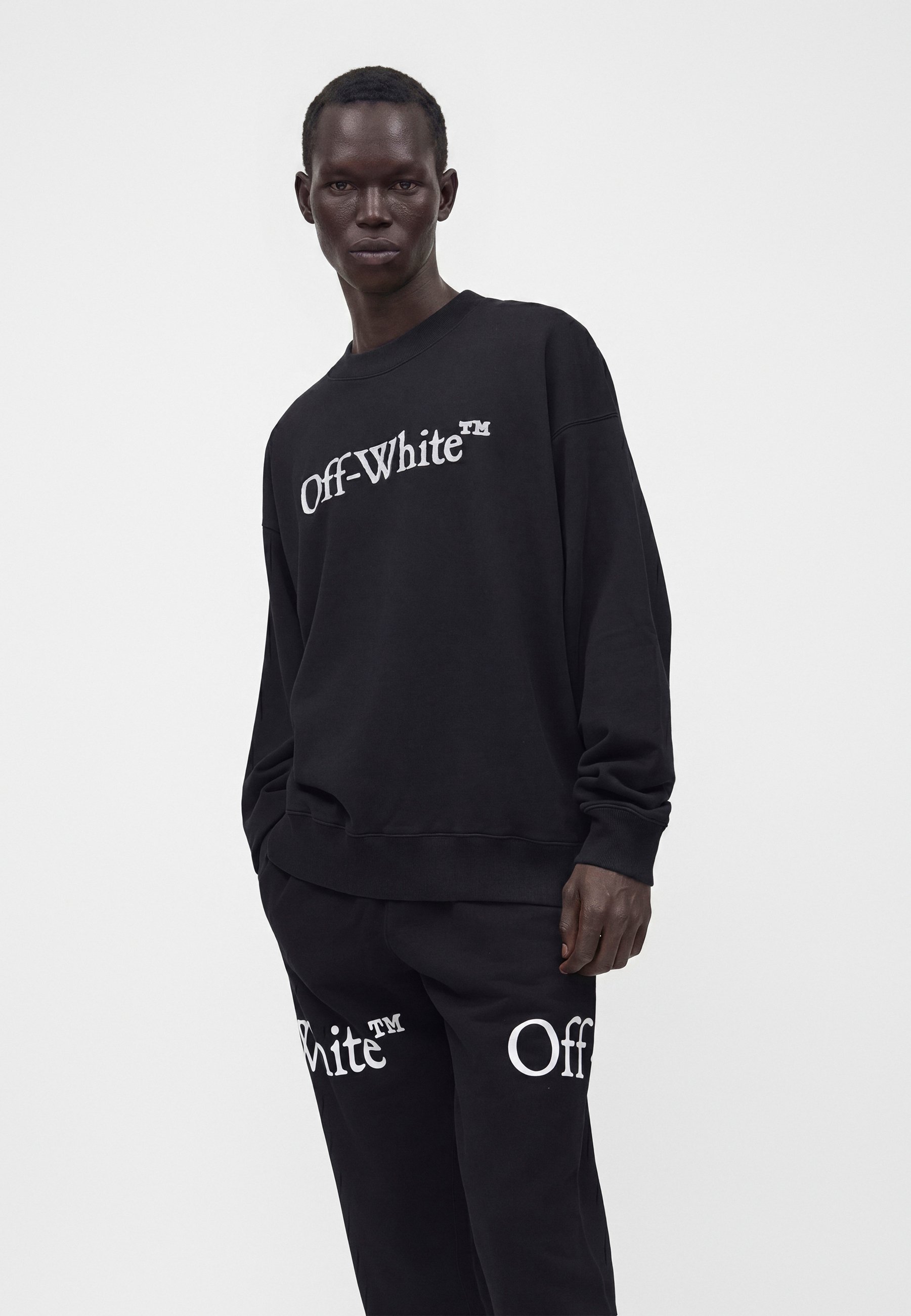 OFF-WHITE BIG BOOKISH SKATE CREW NECK - Sweatshirt - black