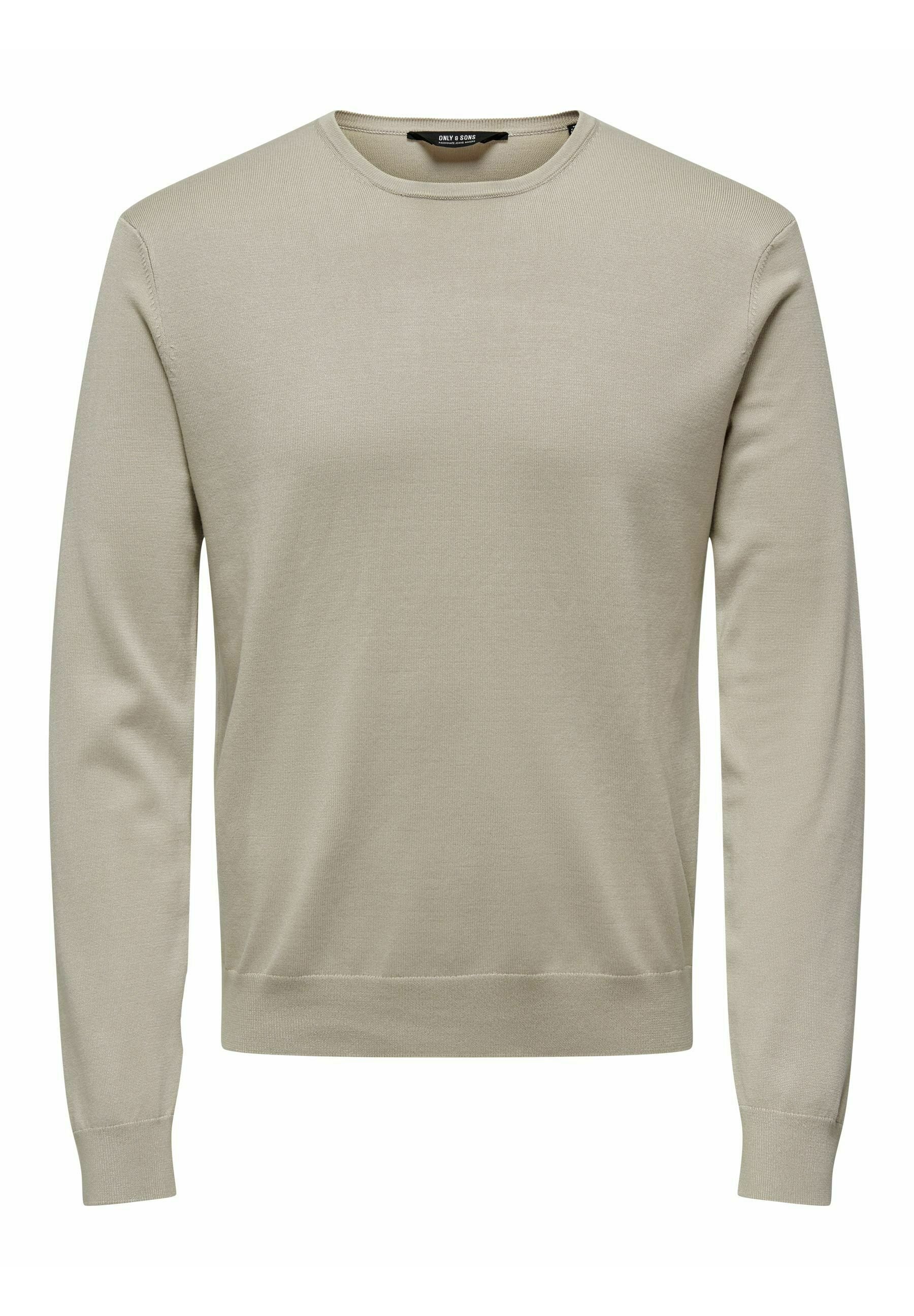 Only Sons ONSWYLER LIFE CREW Strickpullover silver lining