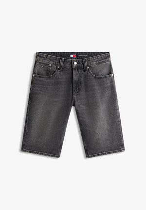 Tommy Jeans, RONNIE SLIM BLACK DENIM SHORTS - Shorts vaqueros - denim black