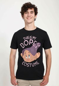 Henry Tiger SNOW WHITE DOPEY COSTUME UNISEX - Triko s potiskem - black