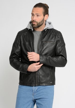 Leather jacket - black