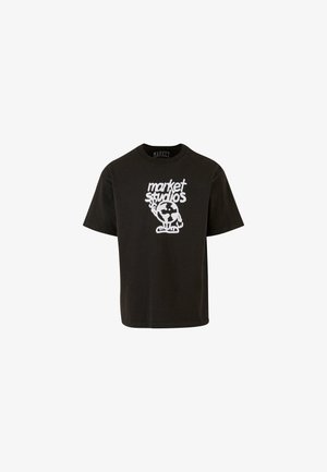 Market, WORLD PEACE - T-shirts med print - washed black