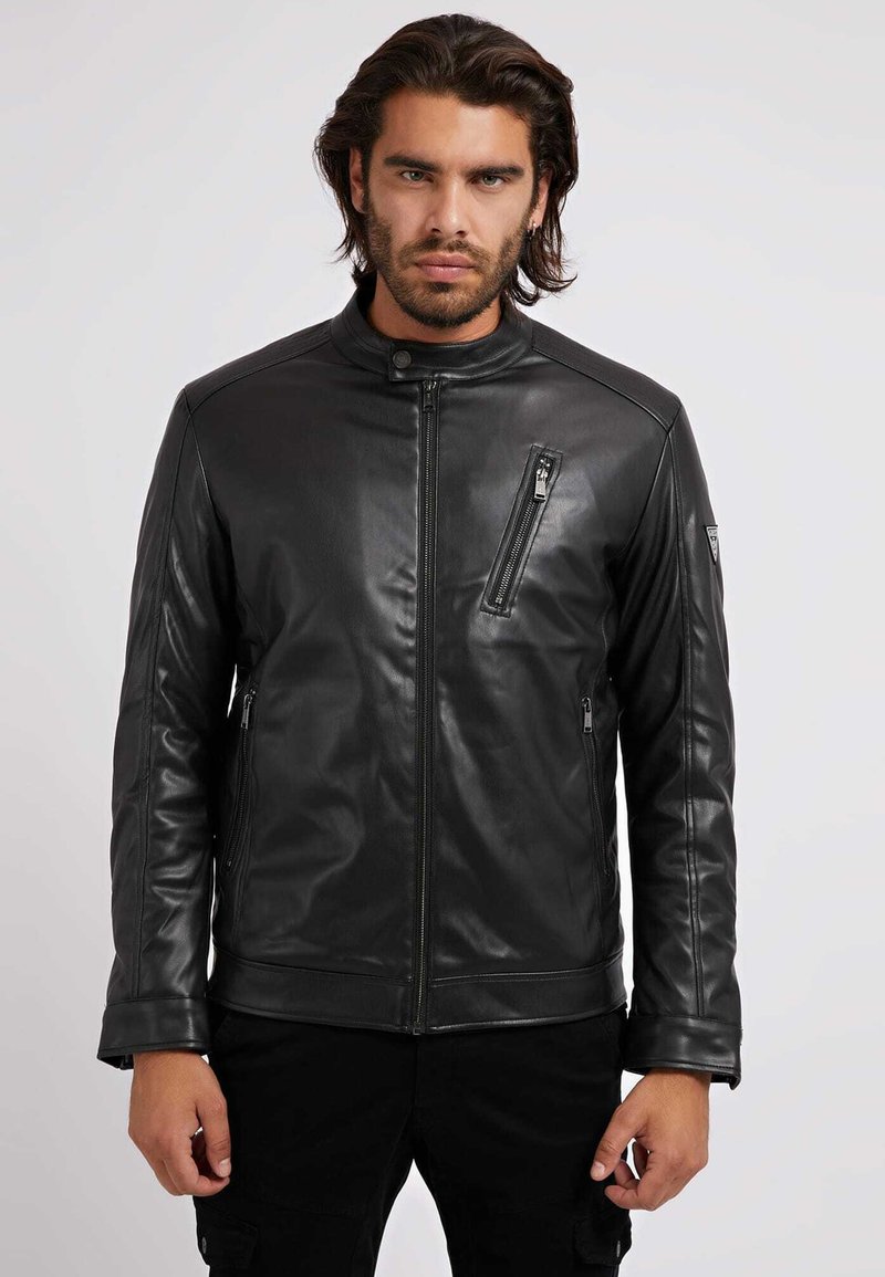 Guess Faux leather jacket schwarz/black Zalando.ie