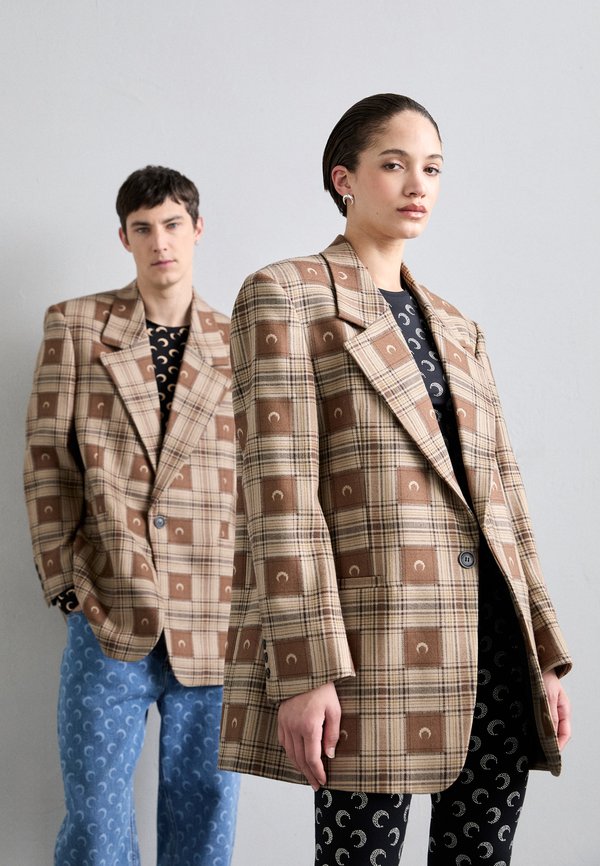 MOON CHECKS BOXY JACKET UNISEX - Blazer3