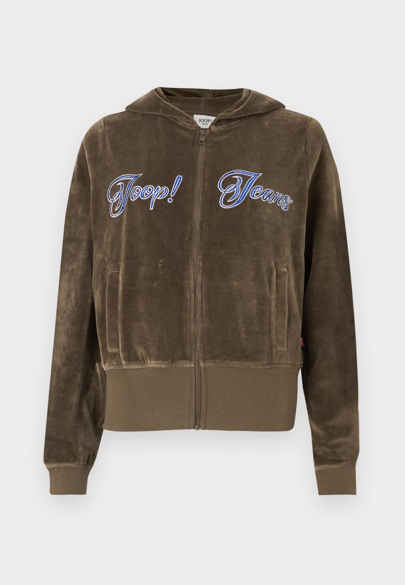 JOOP! JEANS Sweater met rits kaki