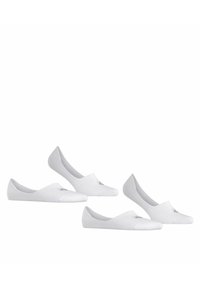 Witte balletschoenen met een strakke, gladde uitstraling. Gemaakt van lichtgewicht stof, met een ronde neus en een minimalistische instapstijl.