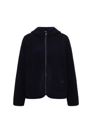 Cecil, PLAIN-COLOURED HOODED TEDDY JACKET - Veste mi-saison - urban dark blue