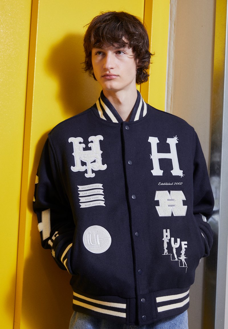 HUF YEAR CLASSIC VARSITY JACKET Bomber Jacket navy/blue Zalando.de