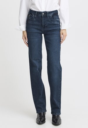 PULZ Jeans Slim Fit - dark blue denim