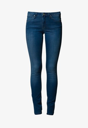 Smal jeans i mörkblå denim. Har en klassisk design med fem fickor, slim fit längs benen, med en lätt stretch för komfort.