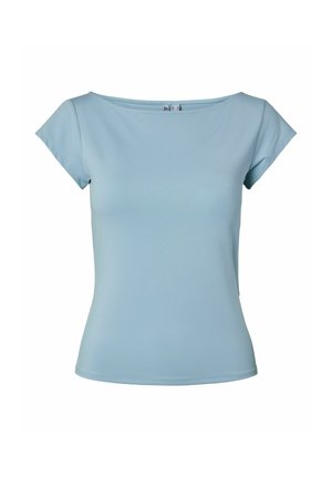 Pieces, PCMELLY BOATNECK - Lihtne T-särk - winter sky