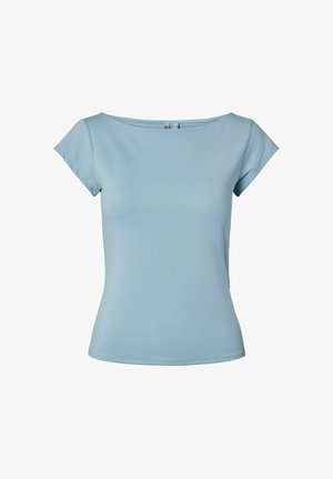 Pieces, PCMELLY BOATNECK - Camiseta básica - winter sky