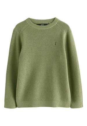WITH STAG FIT CREW NECK - Pullover - green