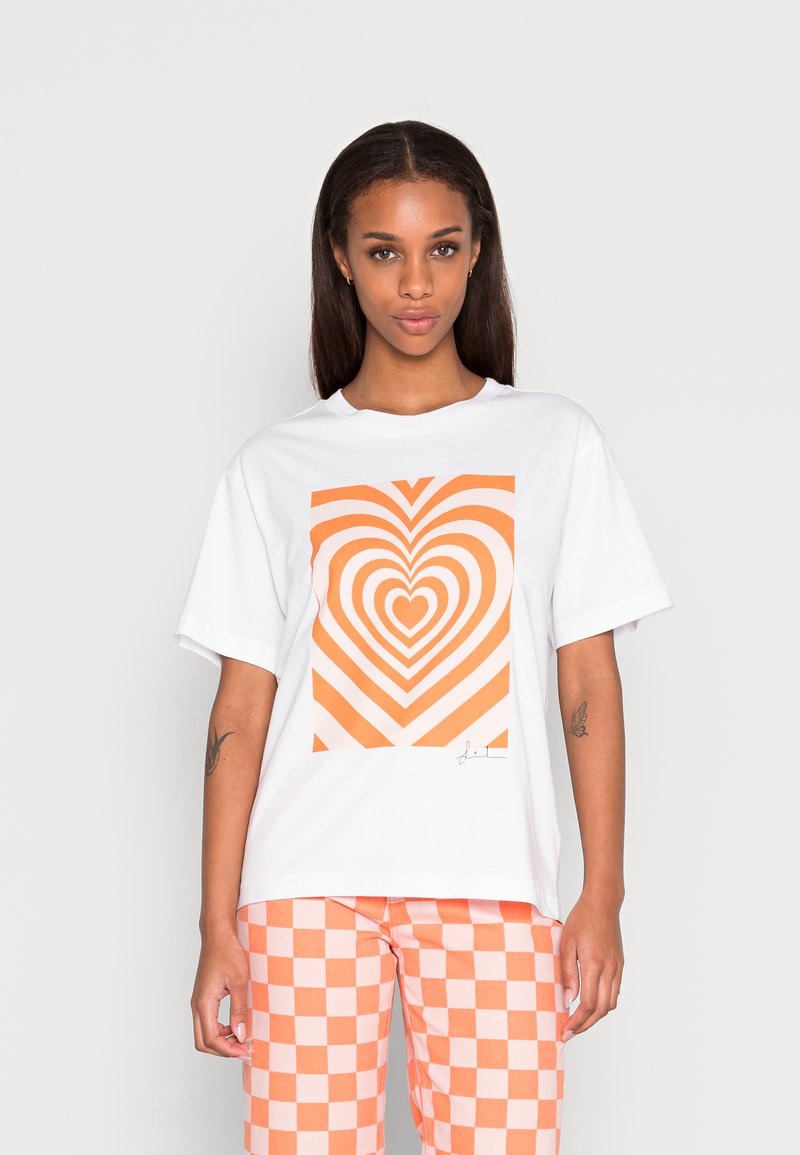 Monki T-shirt estampada - psycadelic