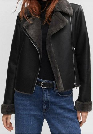 Veste en similicuir - black