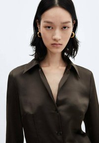 Mango Abito a camicia - khaki