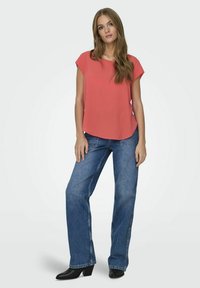 ONLY S/S SOLID NOOS PTM - T-Shirt basic - cayenne
