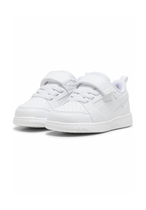PUMA REBOUND V6 LO - Baby shoes - white-cool light gray — photo 2