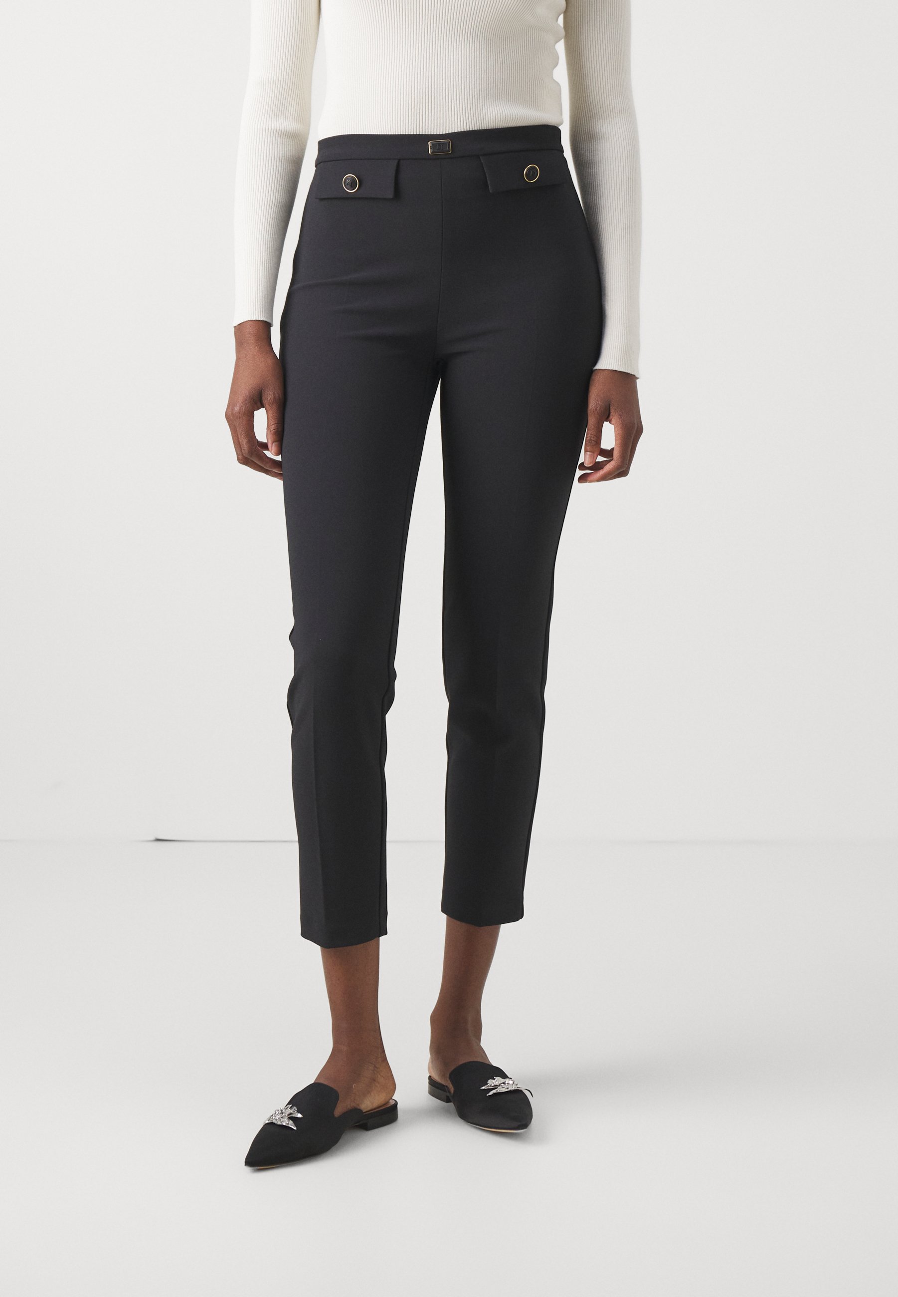Elisabetta Franchi WOMENS PANTS - Trousers - nero/black
