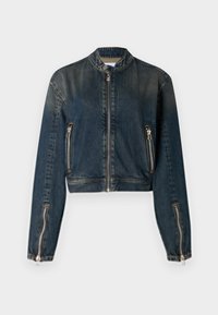 CLAUDETTE - Jeansjakke - mocca blue