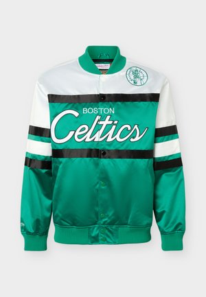 Mitchell & Ness, TEAM COLOR HEAD COACH JACKET BOSTON CELTICS - Ρούχα για κλαμπ - celtics green