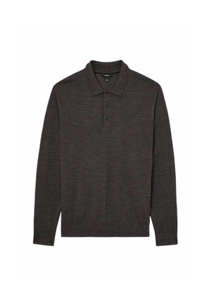 Reiss, REGULAR FIT - TRAFFORD POLO SHIRT - Langarmshirt - dark wicker brown
