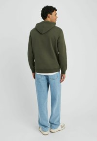 BZB UNI LOURD - Sweat à capuche - vert kaki