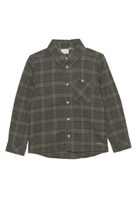 Minymo - LS CHECK - Overhemd - olive night Miniatuurafbeelding 1