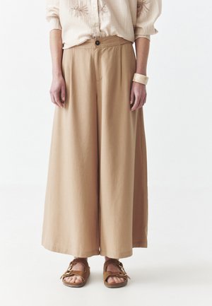 TATUUM MASKAN - Stoffhose - beige
