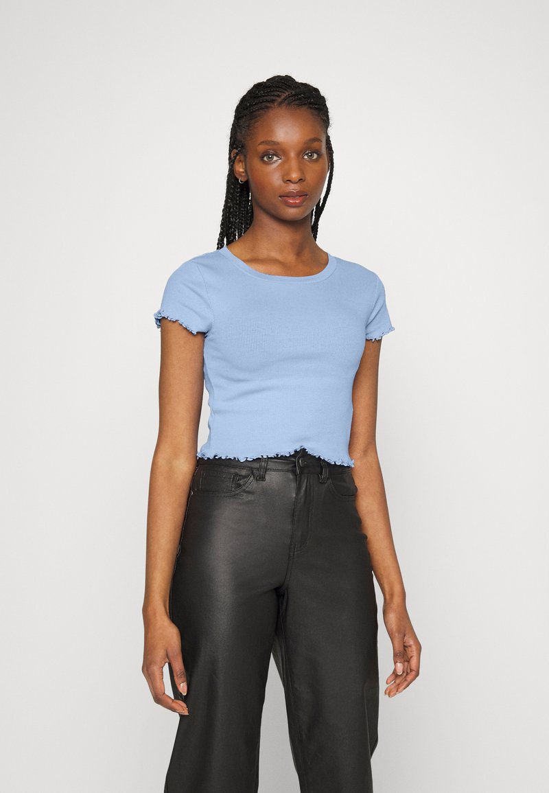 Damen T-Shirts | Even&Odd Petite T-Shirt basic light blue/hellblau - BT35474 Damen T-Shirts | Even&Odd Petite T-Shirt basic light blue/hellblau - BT35474