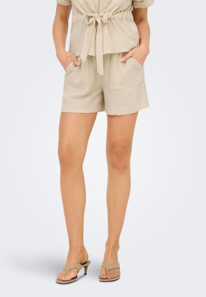 JDY, SHORTS JDYMILLE NORMAL GESCHNITTEN SHORTS - Shorts - sandshell