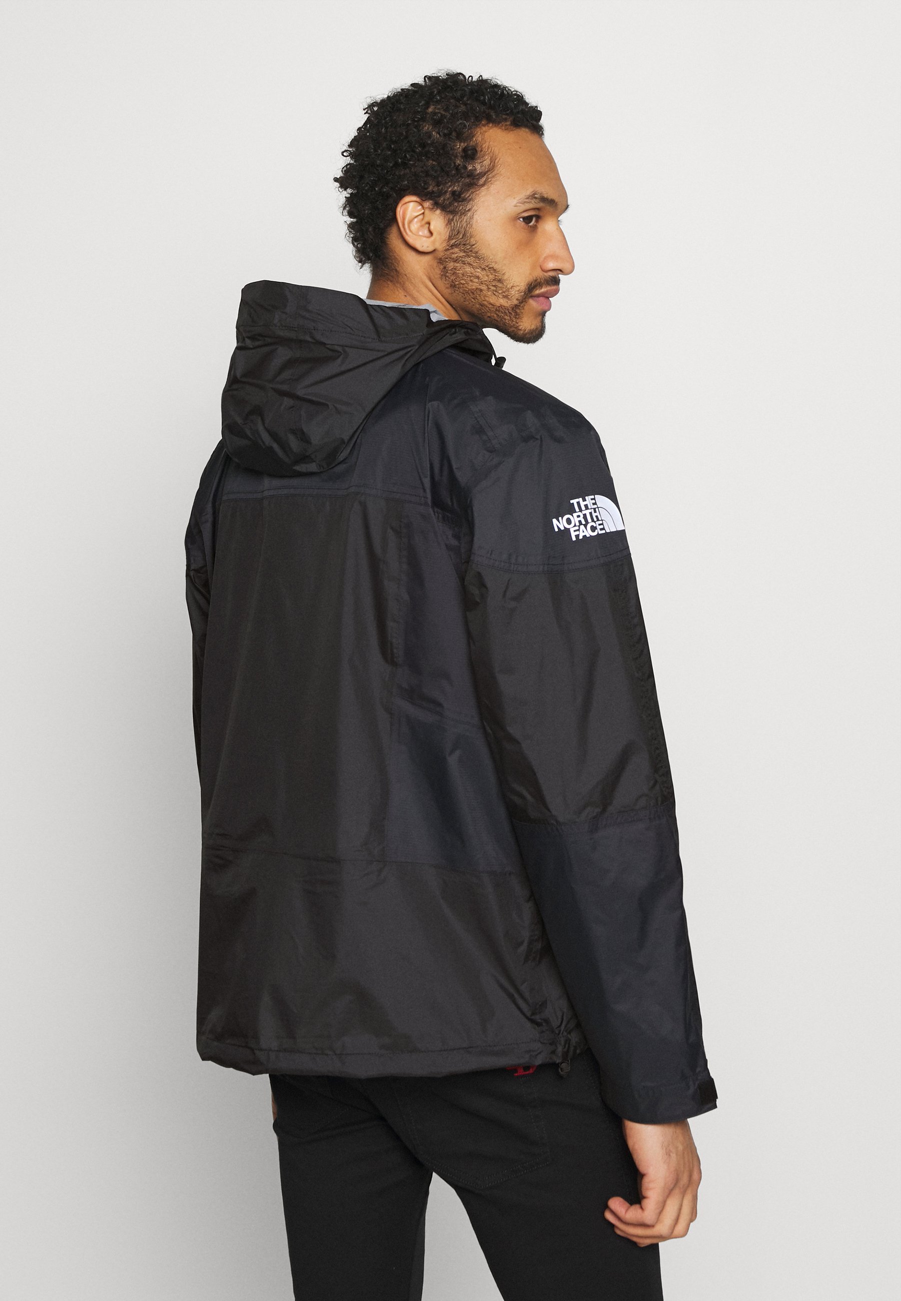 light black rain jacket