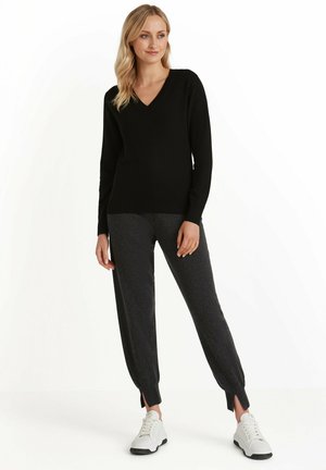 FALKE, Luxury Classic V-Neck - Jersey de punto - black