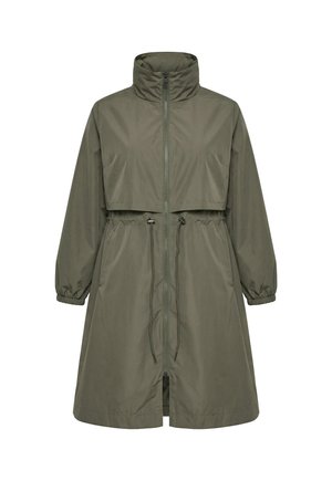 Ulla Popken, HYPRAR FUNKTIONSMANTEL, STEHKRAGEN, A-LINIE, TAILLEN-TUNNELZUG - Parkaer - khaki
