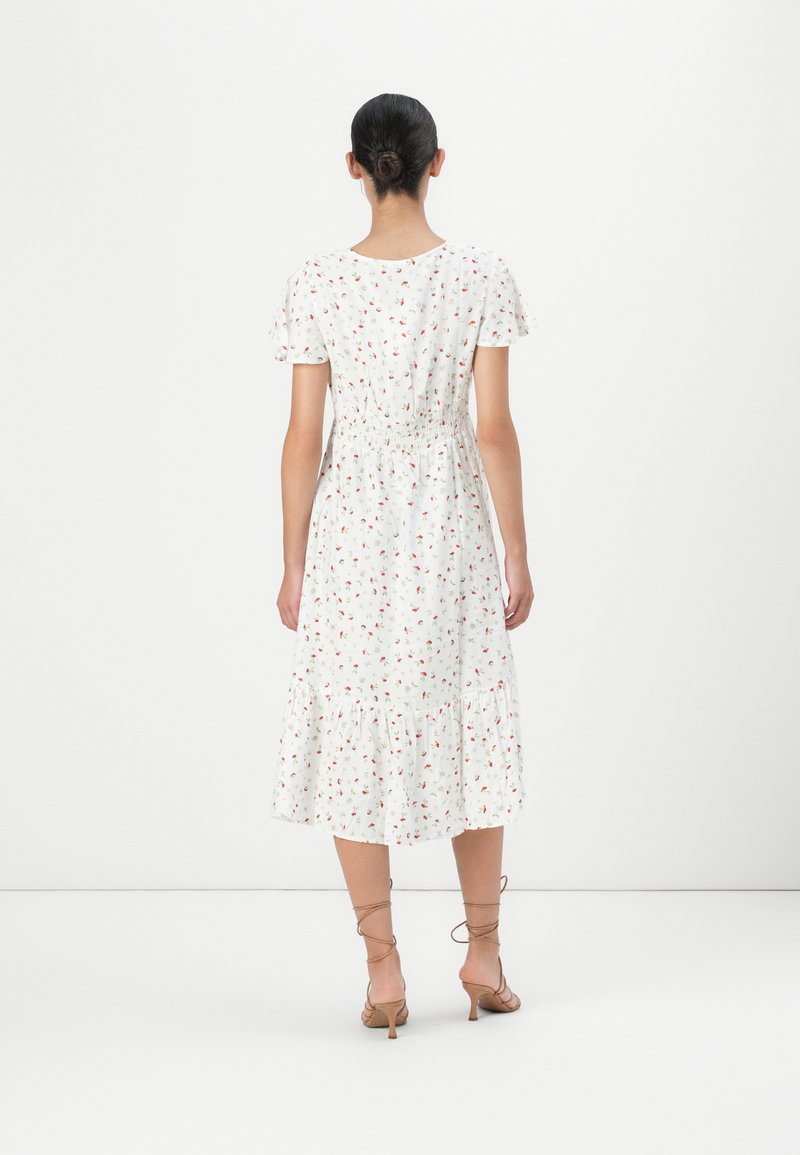 ONLY Onlhalia Abito Midi Donna - Viscosa Livaeco, Scollo A V, Con Bottoni - Foto 4