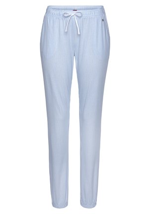 Nachtwäsche Hose - himmelblau-gestreift