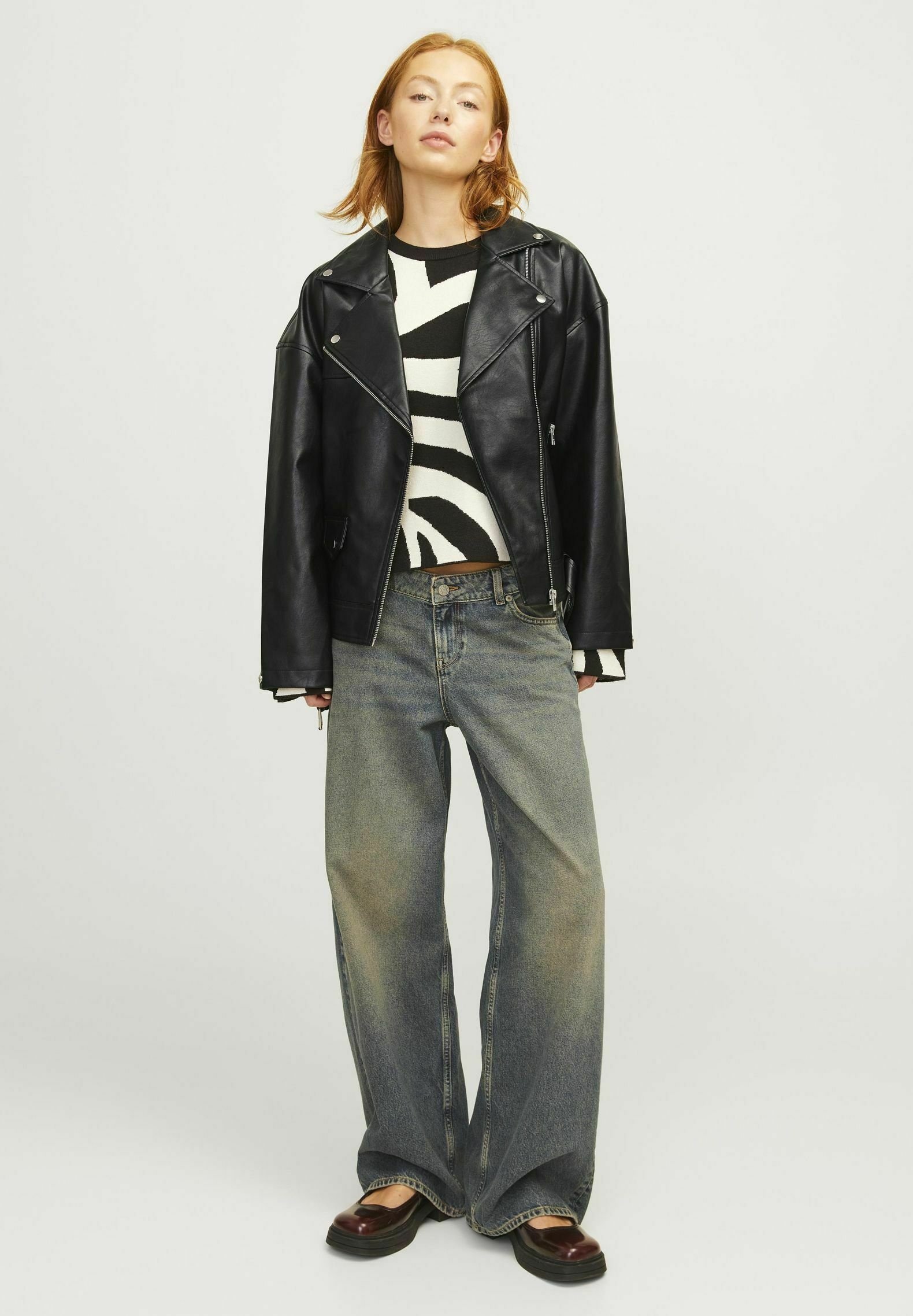 JJXX Faux leather jacket - black - Zalando