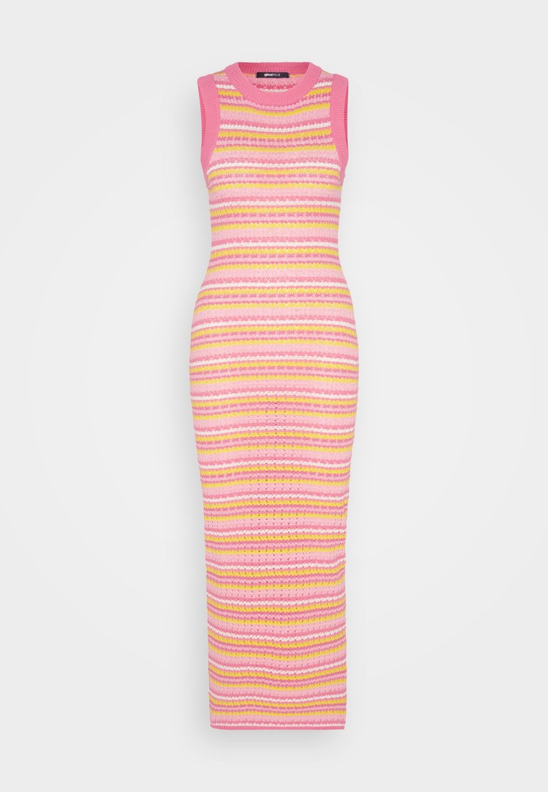 Gina Tricot Gebreide jurk donkerroze